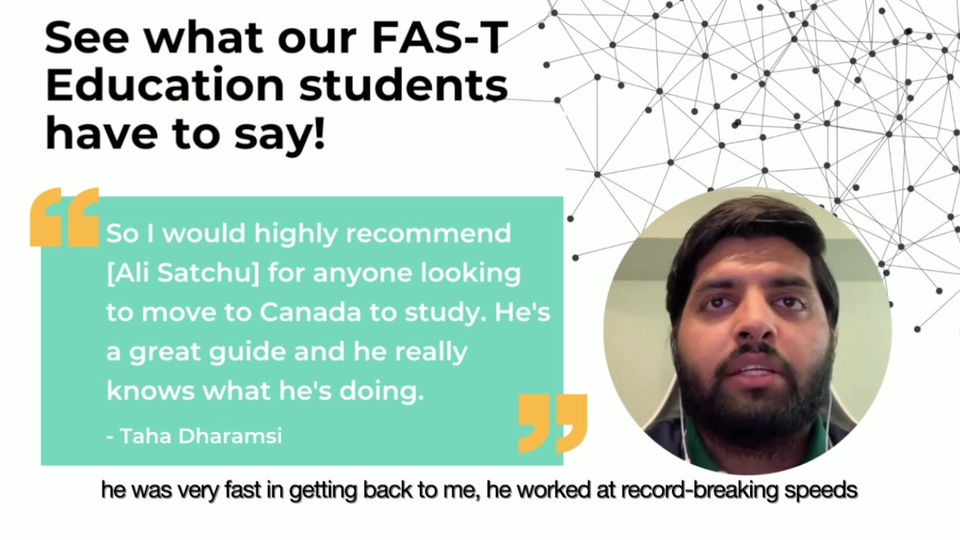 Taha's Testimonial
